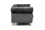 Lannfield 3 Seater Couch -  Velvet Charcoal -