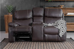 Halton 2 Seater Cinema Recliner - Mocca -