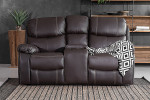 Halton 2 Seater Cinema Recliner - Mocca -