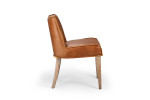 Tan Christian Leather Dining Chair | Dining Room Chairs -