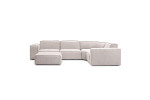 Jagger  Modular - Corner Couch With Ottoman - Taupe -